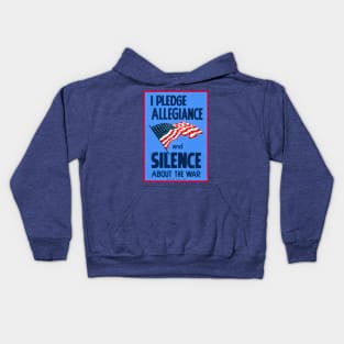 I Pledge Allegiance And Silence WPA Restored Print Kids Hoodie